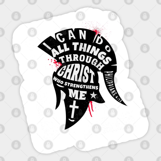 I Can Do All things Through Christ Who Strengthens Me Sticker by HUNTINGisLIFE